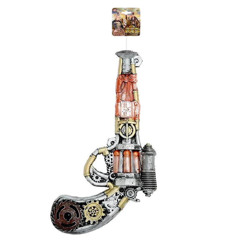 Pistole Steampunk Revolver Schaumlatex