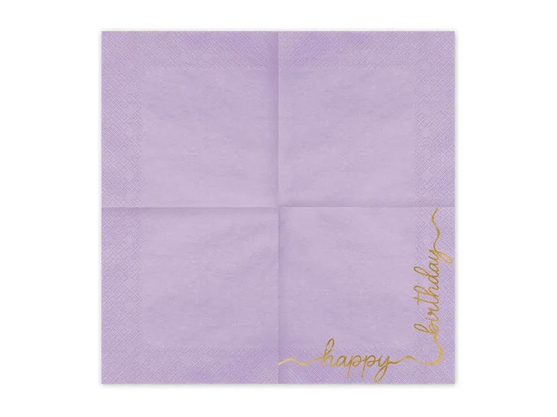 Servietten "Happy Birthday" 12Stk./33x33cm | Bunt