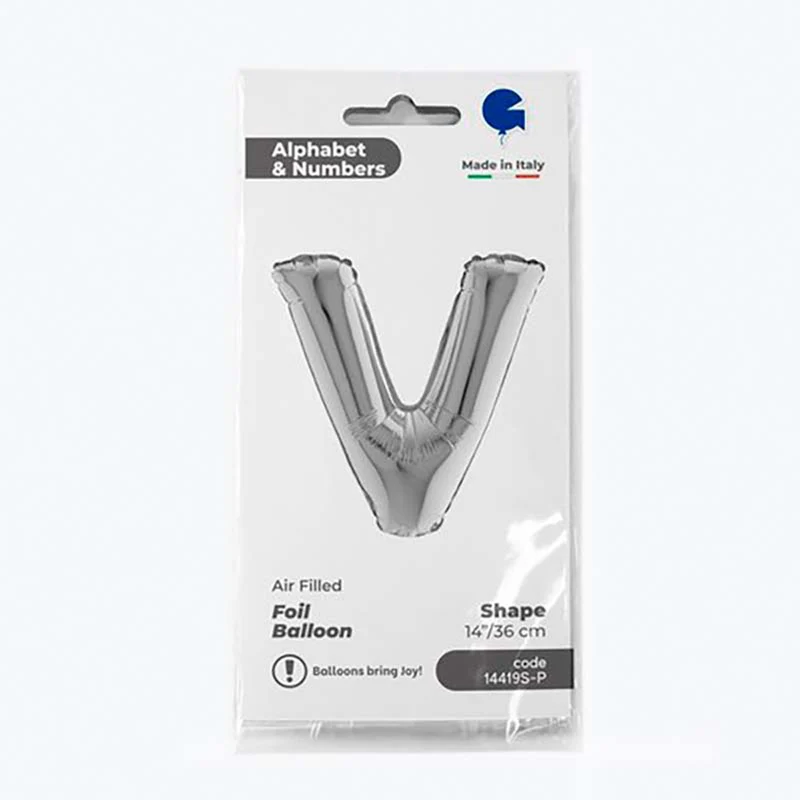 14"/Ø36cm Buchstabe silber | V