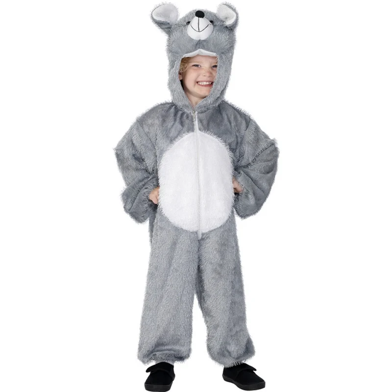 Kostüm Kid Maus Overall Plüsch 7-9J. Gr.M
