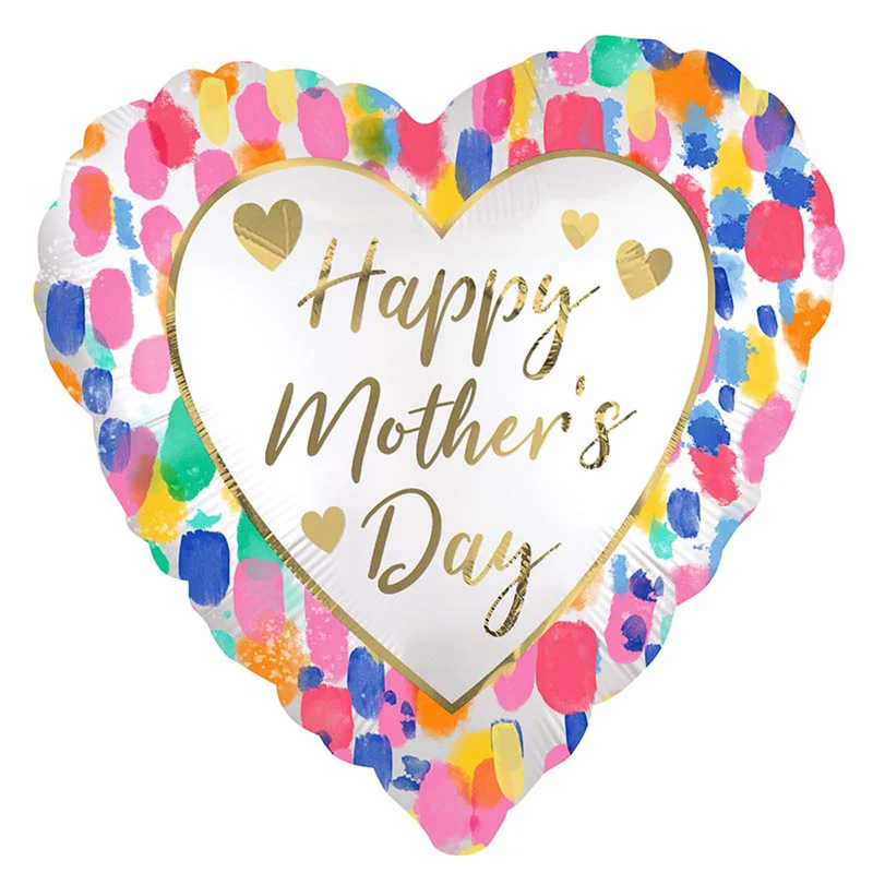 18"/Ø45cm Folienballon "Happy Mother's Day" Watercolor