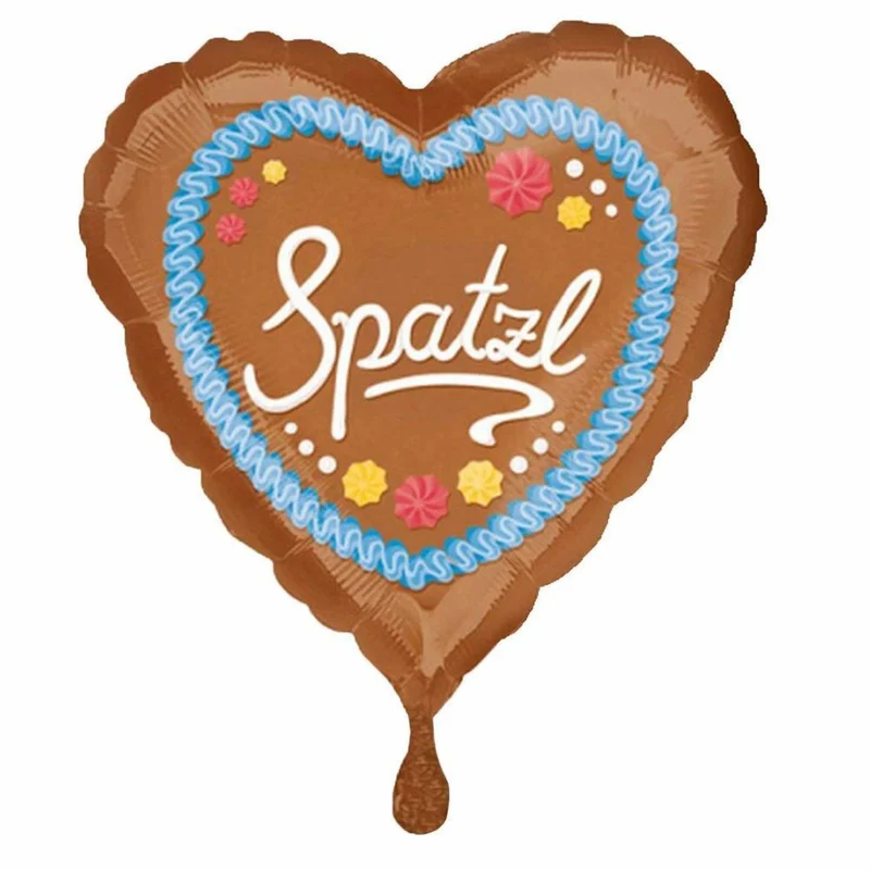 18"/Ø43cm Folienballon "Herz Folienballon "Spatzl"
