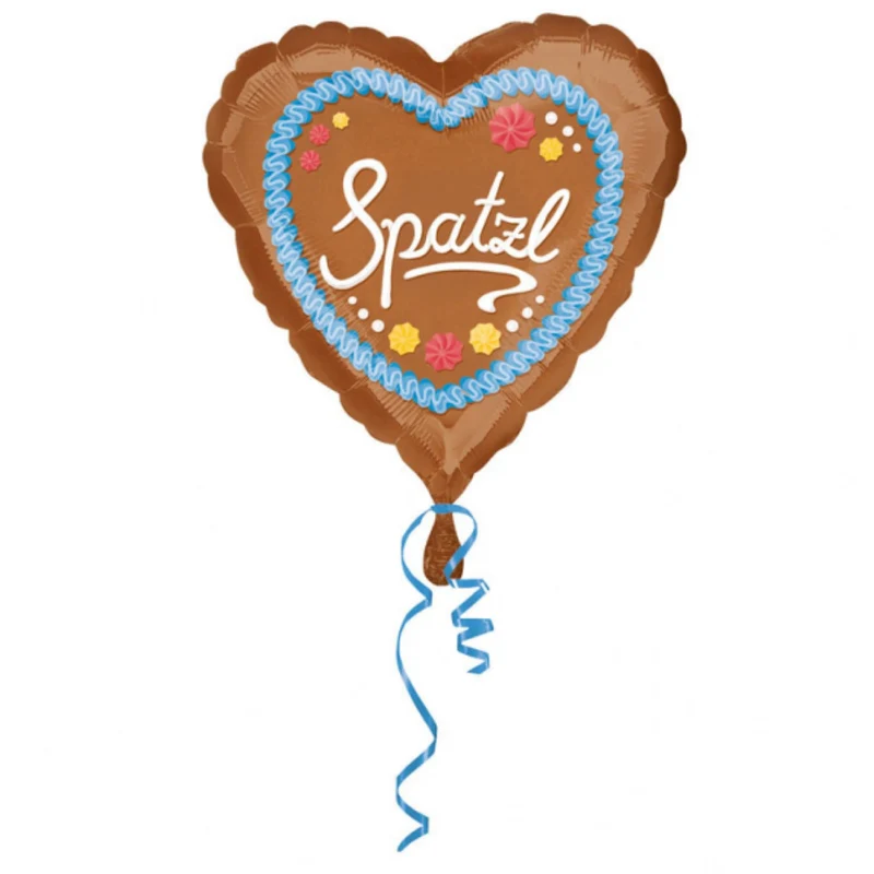 18"/Ø43cm Folienballon "Herz Folienballon "Spatzl"