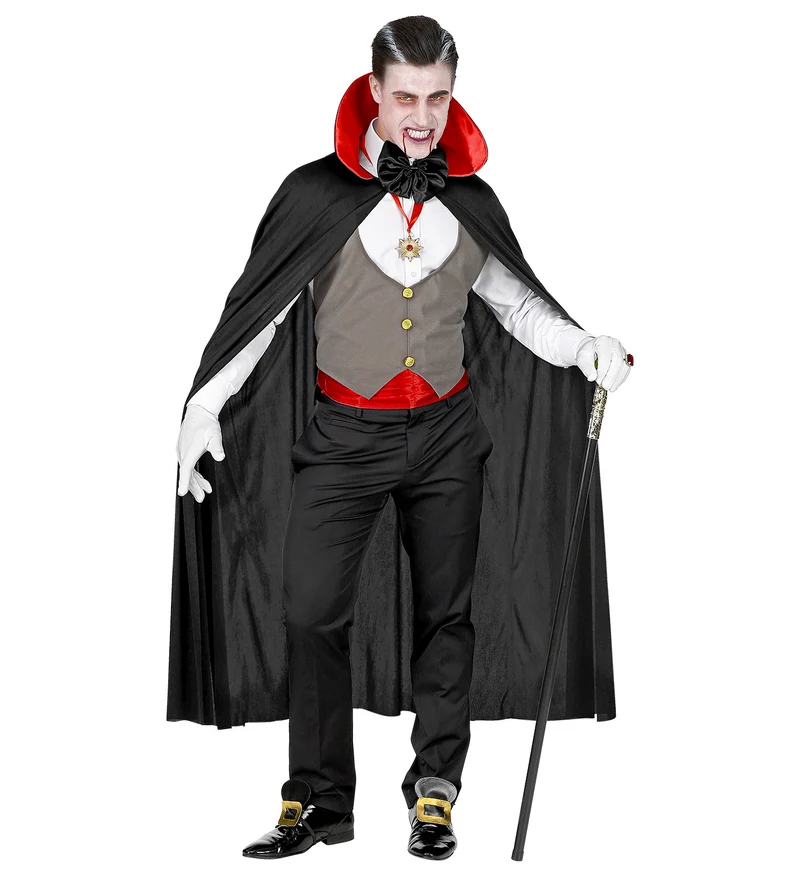 Vampir Kostüm "Dracula" für Herren | Schwarz Rot
