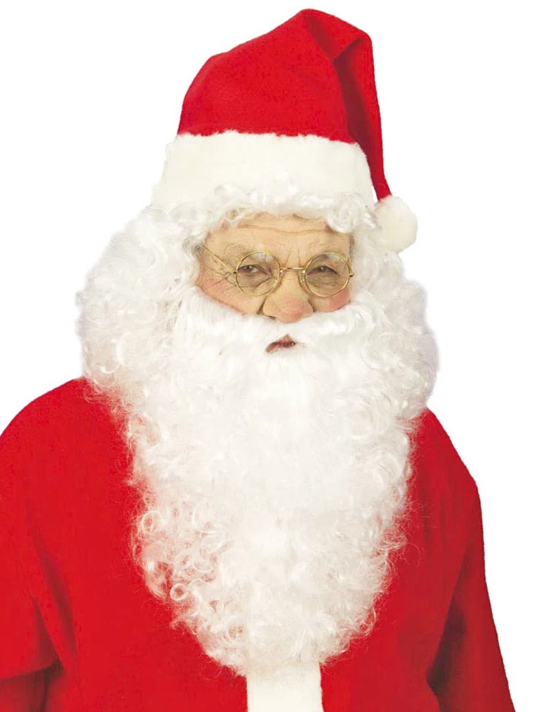 Nickel Brille mit Gläsern - Gold | Kostüm Weihnachtsmann Oma Opa