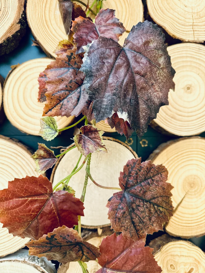 Textil Weinlaubgirlande, verschiedene Ausführungen