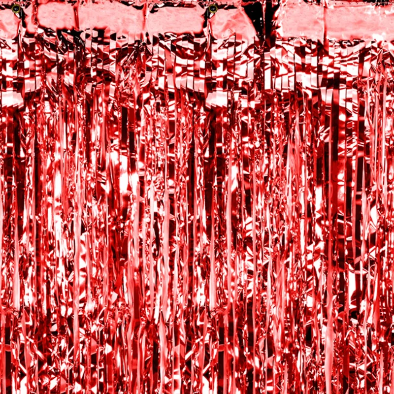 Türvorhang Lametta 90x250cm | Rot