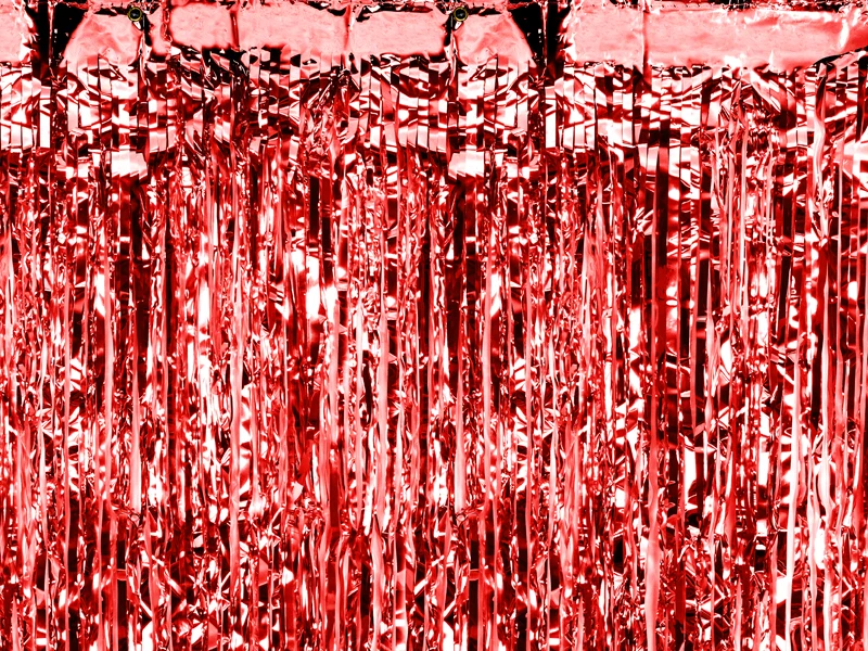 Türvorhang Lametta 90x250cm | Rot