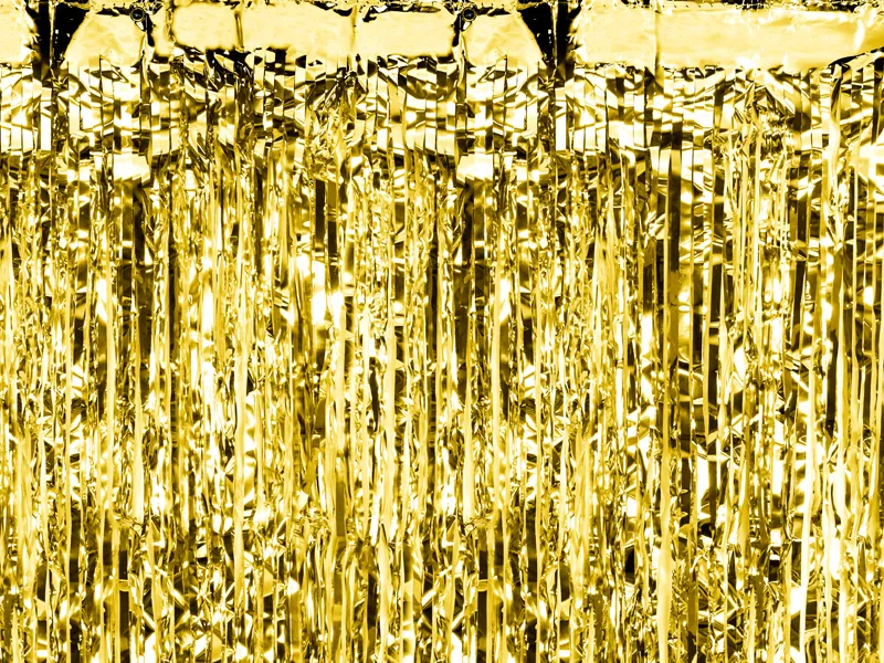 Türvorhang Lametta 90x250cm | Gold