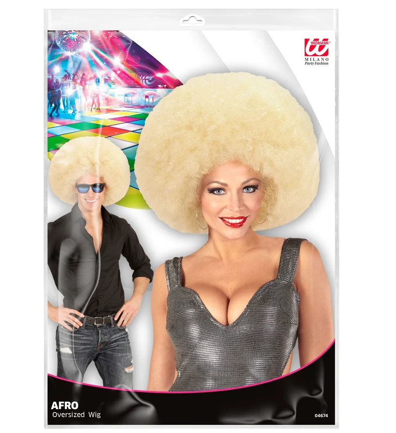 Riesen Afro Perücke für Erwachsene | Blond