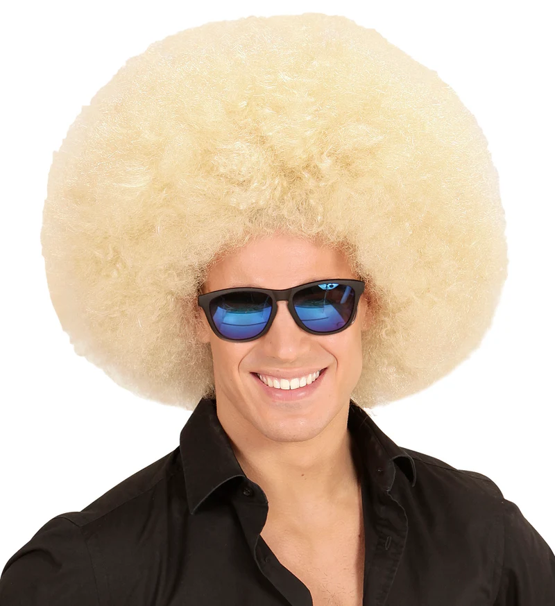 Riesen Afro Perücke für Erwachsene | Blond