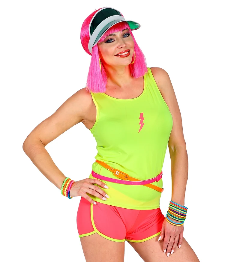 Neon Lack Gürtel für Damen 111,0 x 1,5 cm | Orange