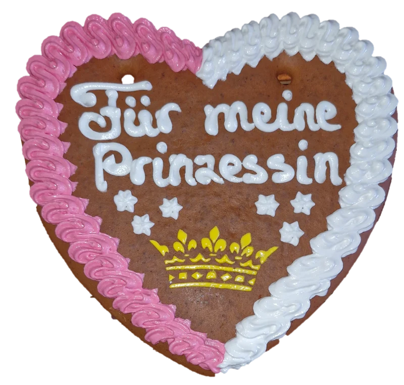 Lebkuchenherz M (24x22cm), Für meine Prinzessin