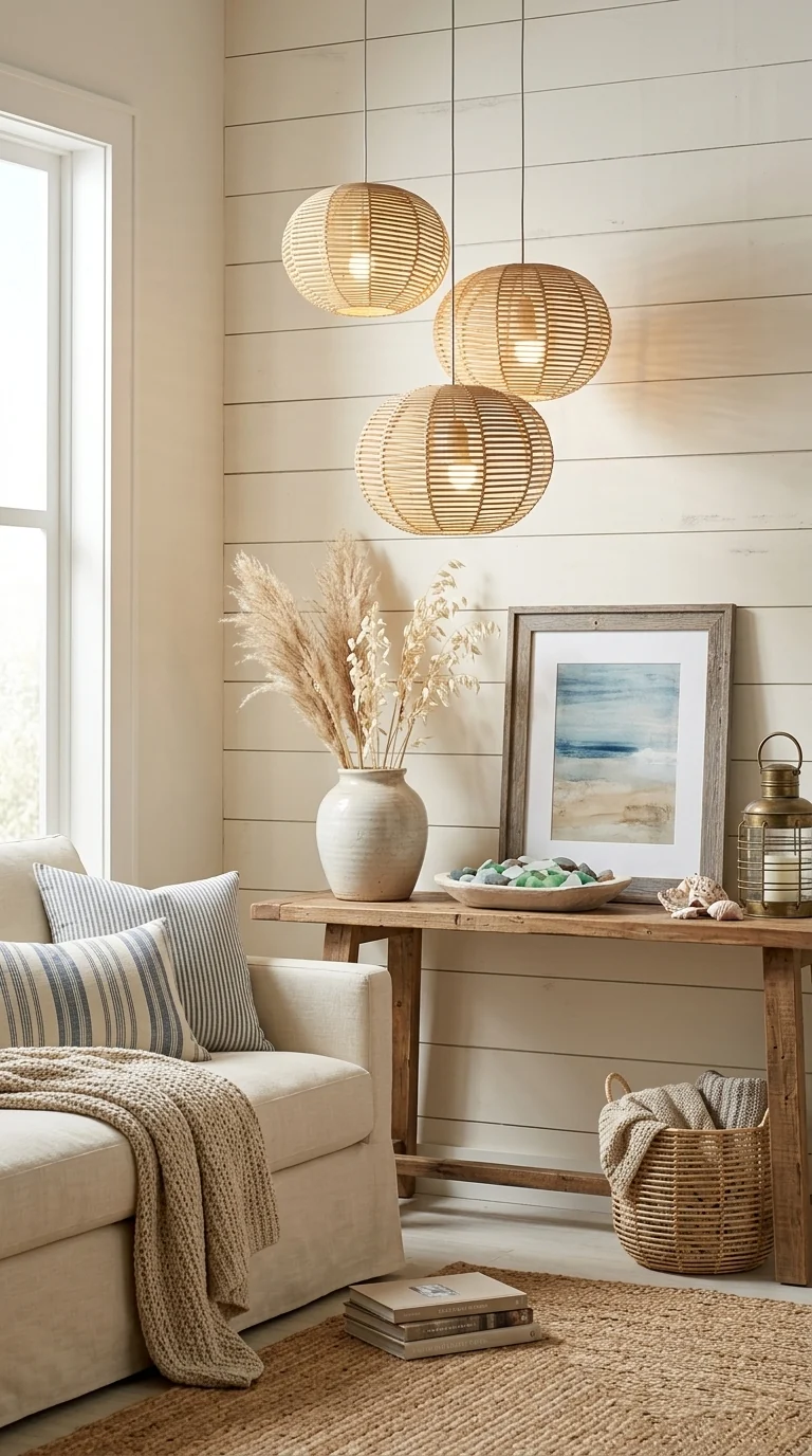 KAN – Rattan Pendant Light (Moon Shape)