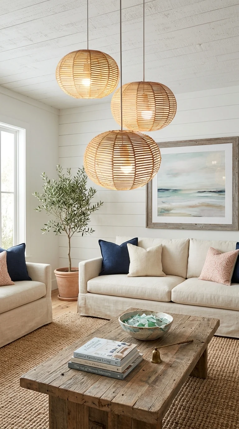KAN – Rattan Pendant Light (Moon Shape)