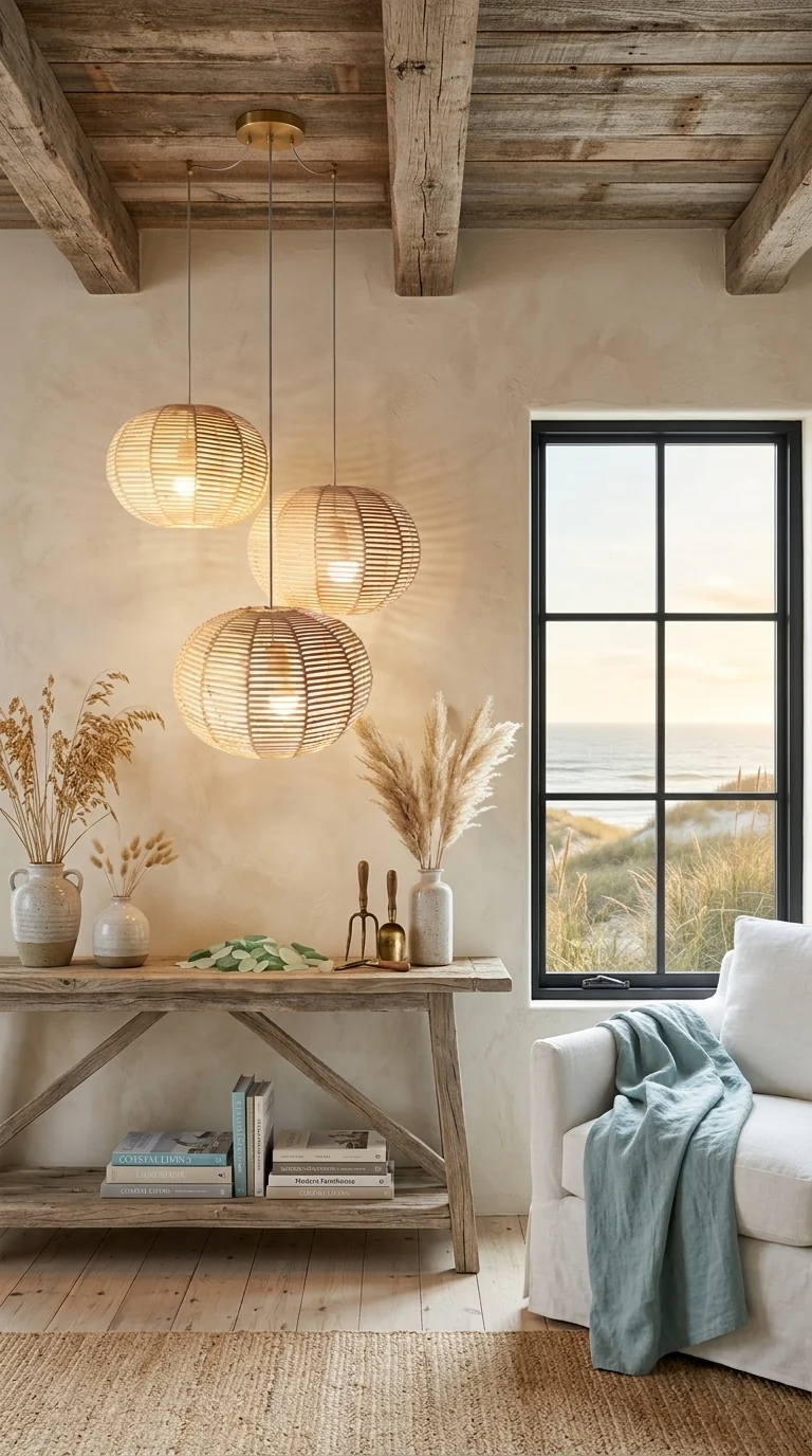 KAN – Rattan Pendant Light (Moon Shape)
