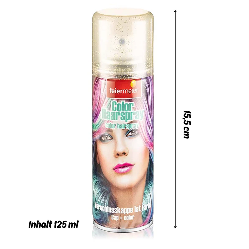 Feiermeier "Glitter Haarspray" 125 ml | Gold