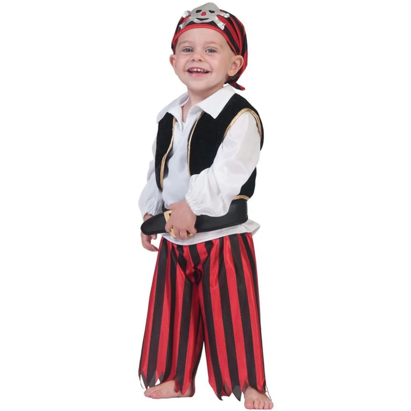 Baby Piraten Kostüm | Seeräuber Anzug mit Bandana