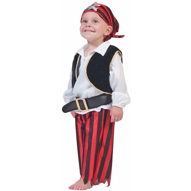 Baby Piraten Kostüm | Seeräuber Anzug mit Bandana