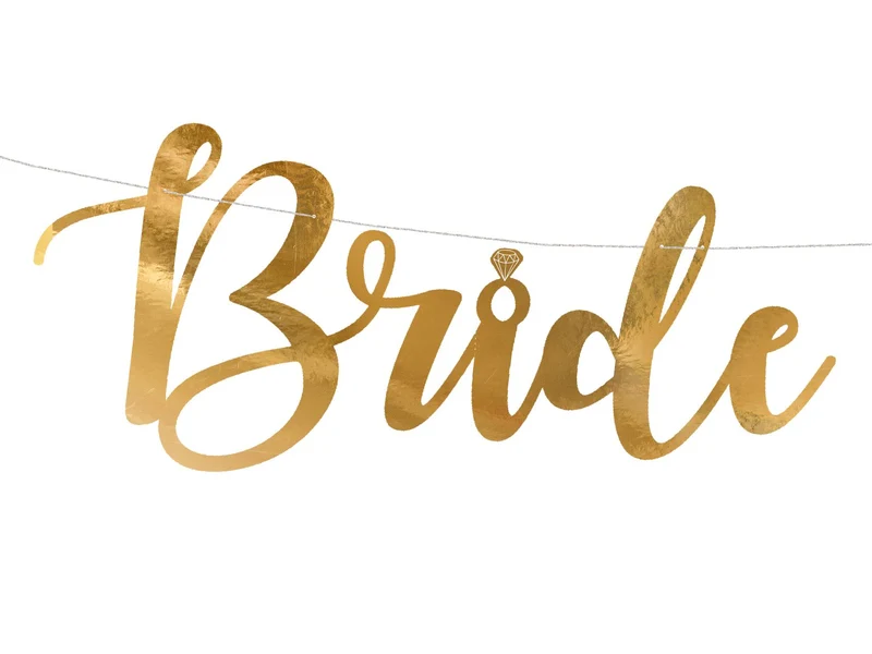 Banner "Bride to be" Gold | 80 x 19 cm