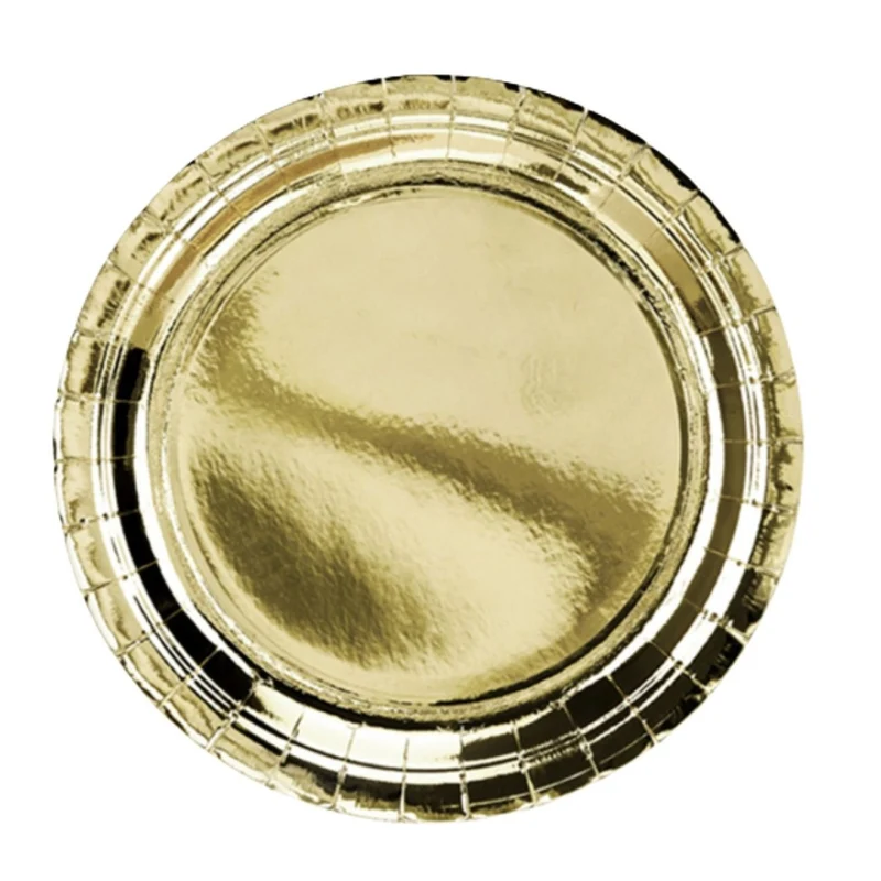 Pappteller 23cm/6 Stk. | Gold