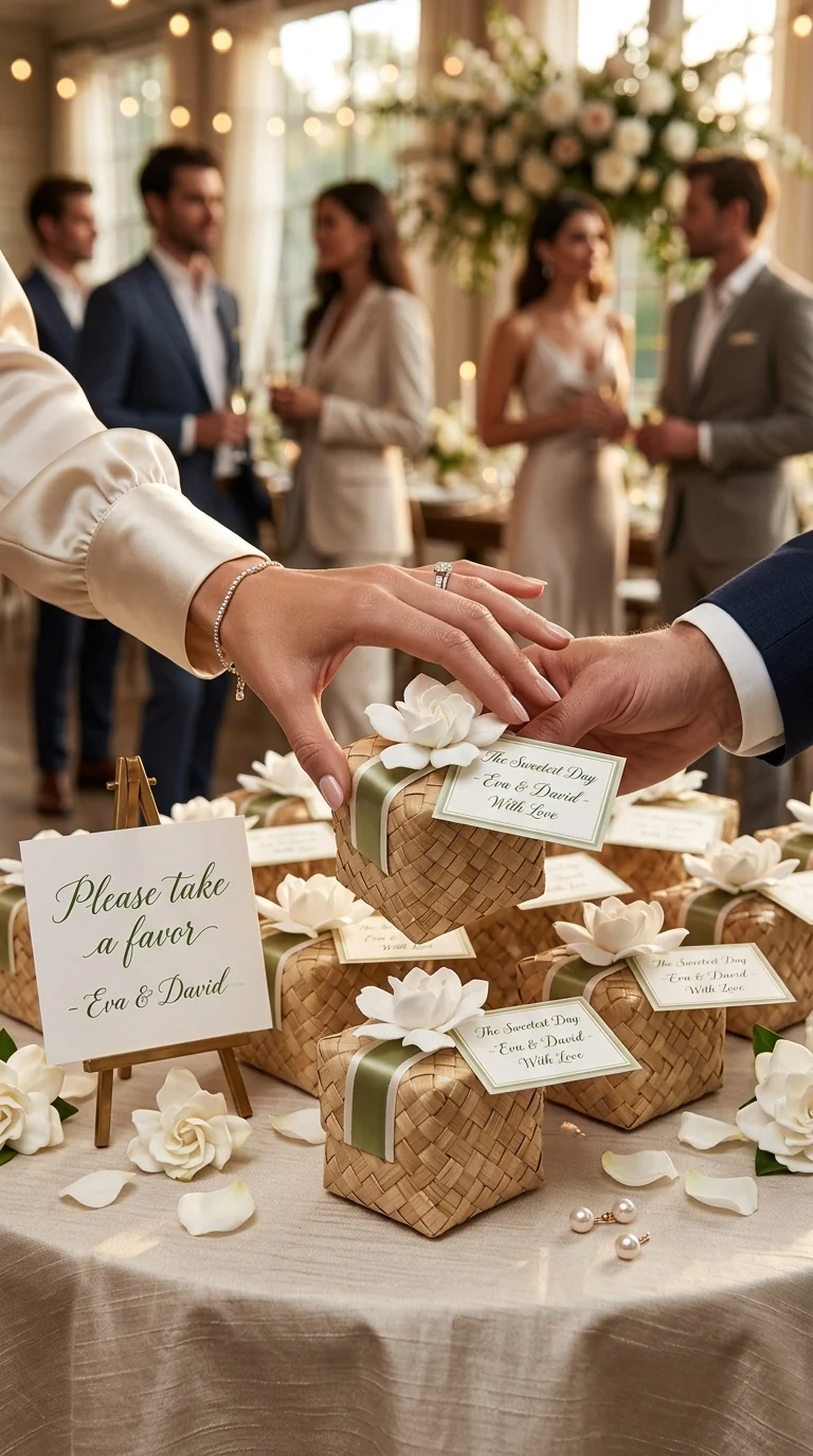 Palm Leaf Wicker Gift Boxes with Lids (Wholesale)