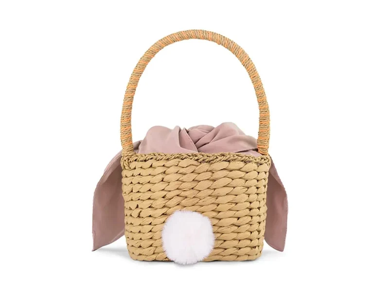 Hasenkorb mit Stoffohren | 28 cm