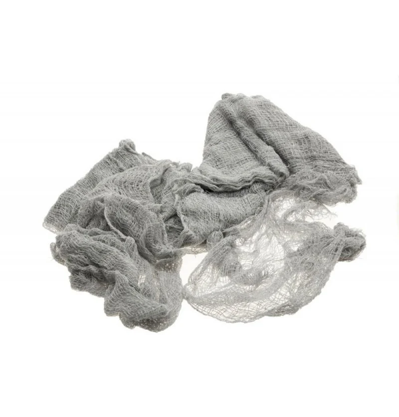 Dekostoff Lumpenstoff 183 x 76 cm | Grau Halloween Dekoration