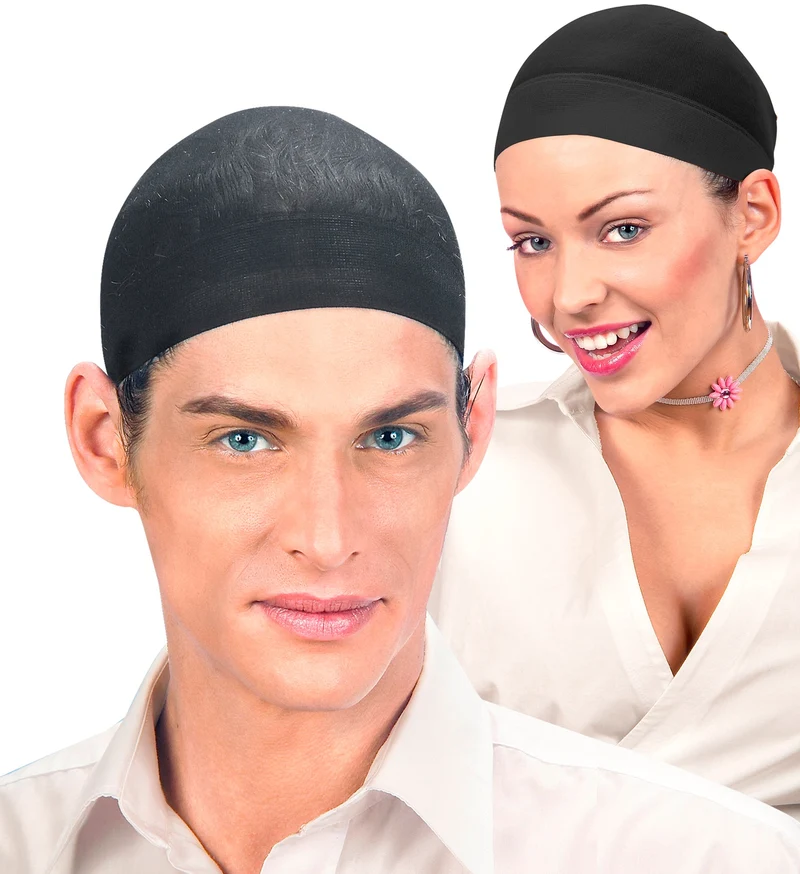 Set von 2 Haarnetzen für Perücken | Schwarz