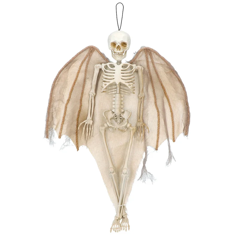 Skelett Hängefigur Engel 40 cm | Halloween Dekoration