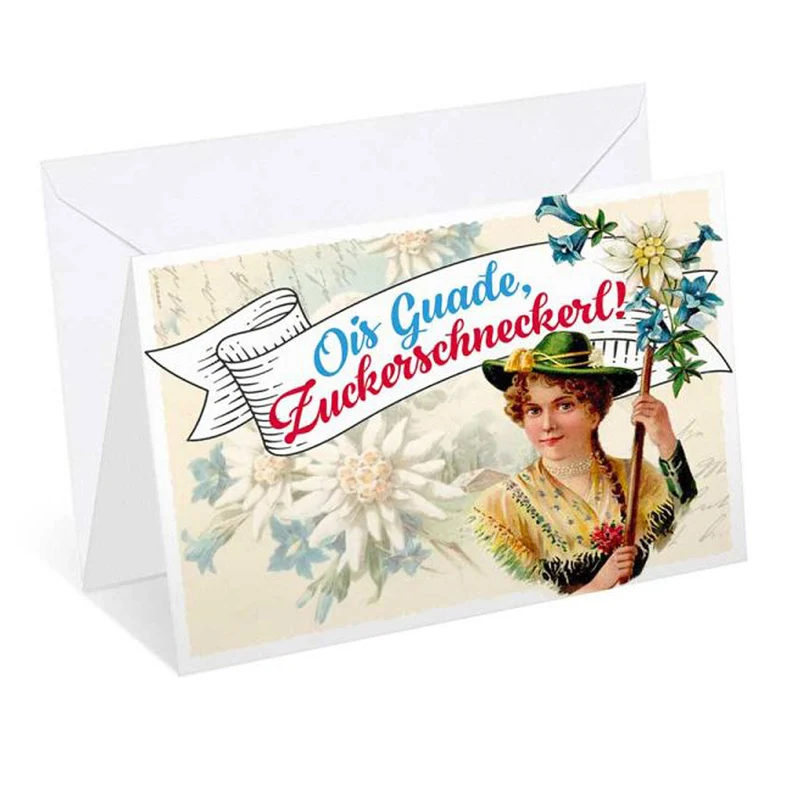 Glückwunschkarte "Zuckerschneckerl"