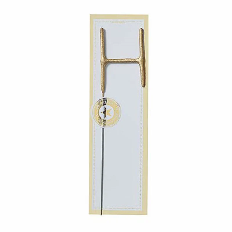 Wunderkerze Buchstabe Classic H 6,5cm 35s | Gold