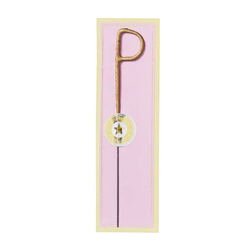 Wunderkerze Buchstabe Classic P 6,5cm 35s | Gold