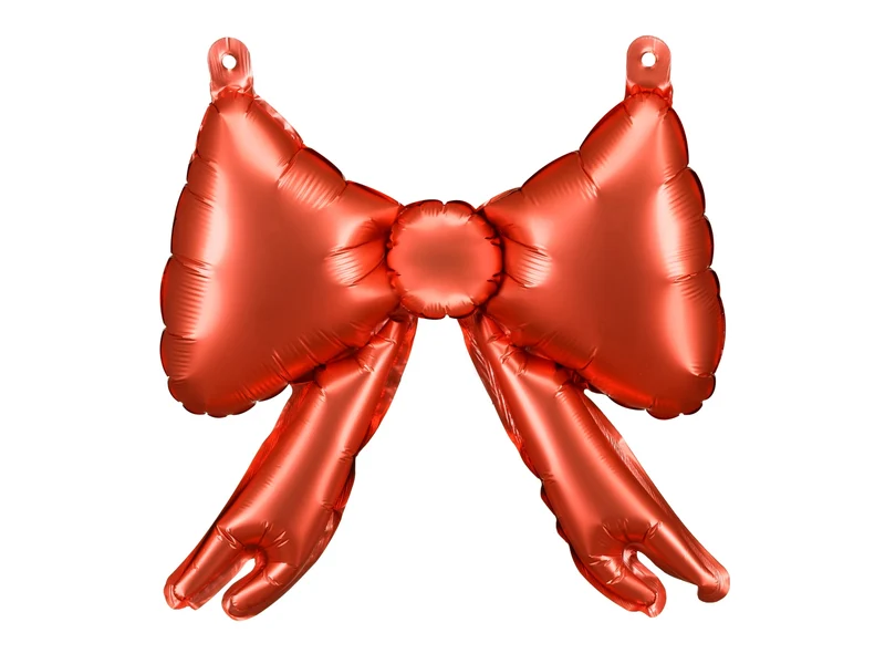 Folienballon "Rote Schleifen" - 5 Stk. | 35cm (Nur mit Luft befüllbar)