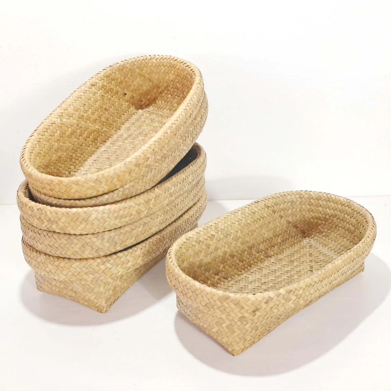 Nattalee Oval Pandanus Basket Natural