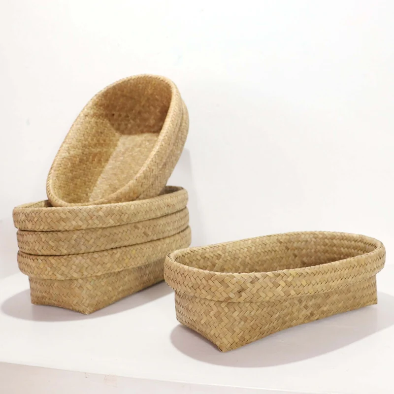 Nattalee Oval Pandanus Basket Natural
