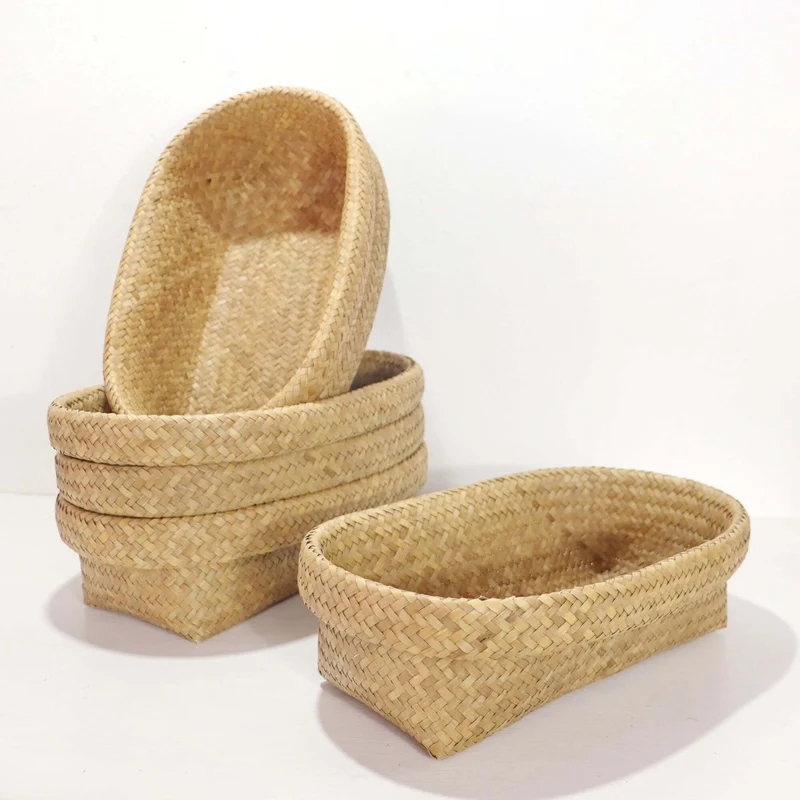 Nattalee Oval Pandanus Basket Natural