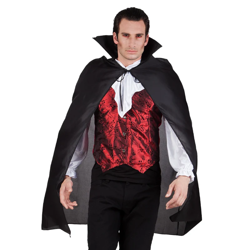 Kostüm Cape Vampir schwarz 120cm