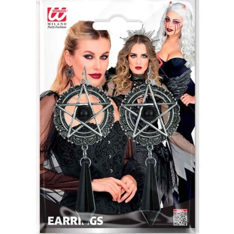 Satanische Ohrringe | Schwarz