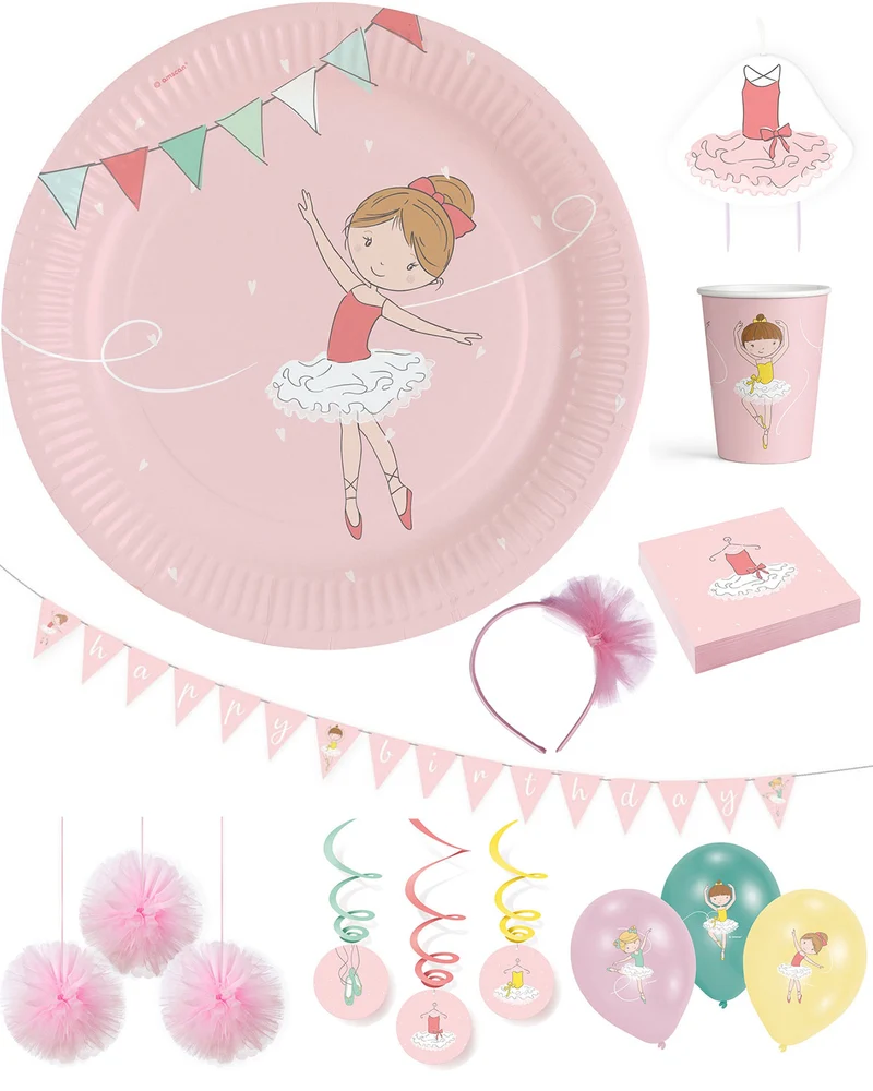 Amscan "Little Dancer" Partydekoration Kinder Geburtstag Einweggeschirr Ballerina