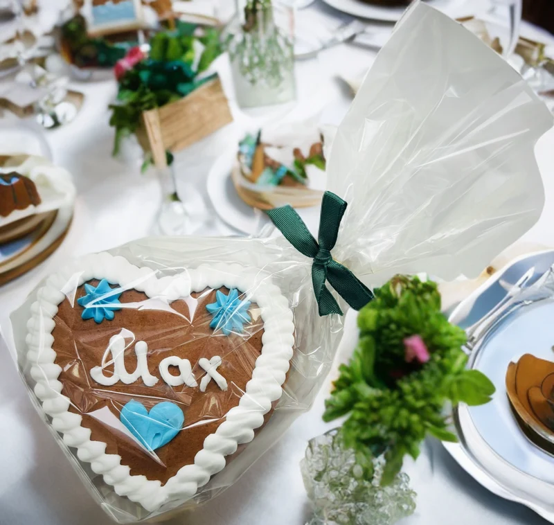 Tischkarten aus Lebkuchen