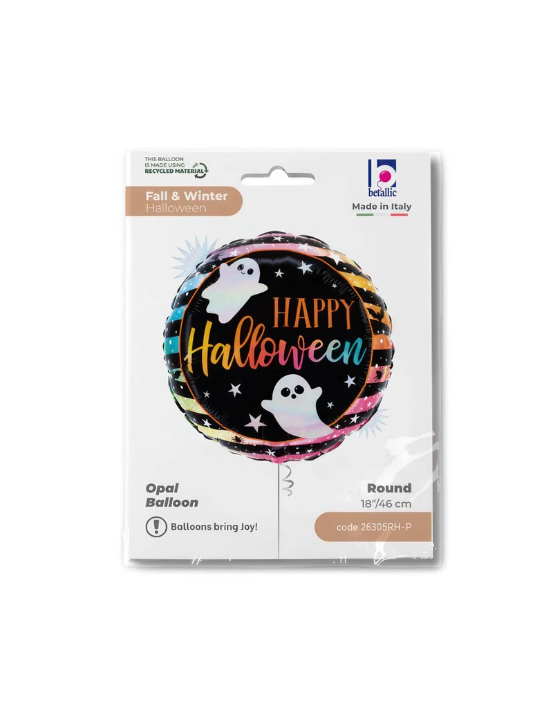 18"/Ø46cm Folienballon "Halloween Opal Pastel"