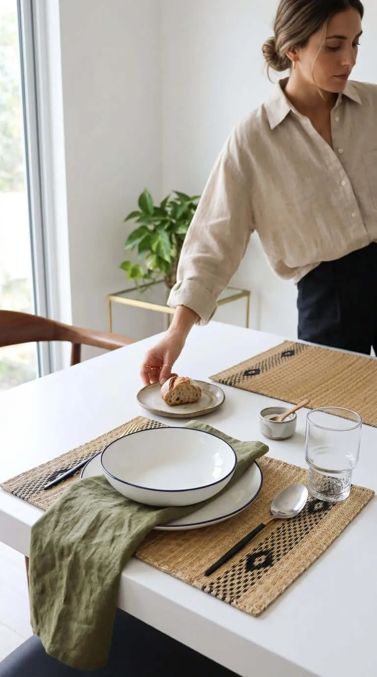 Lavida - Handwoven Sedge Placemat with Khid Pattern