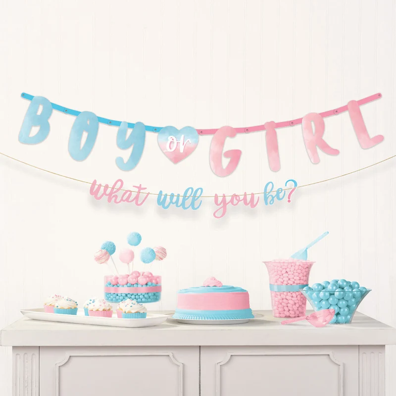 "The Big Reveal" - Gender Baby Party Dekoration Partygeschirr