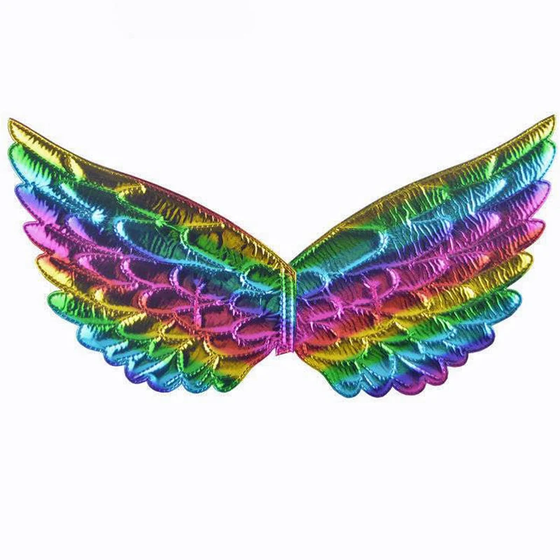 Regenbogen Engelsflügel "Aurelia" - 22 x 43 cm