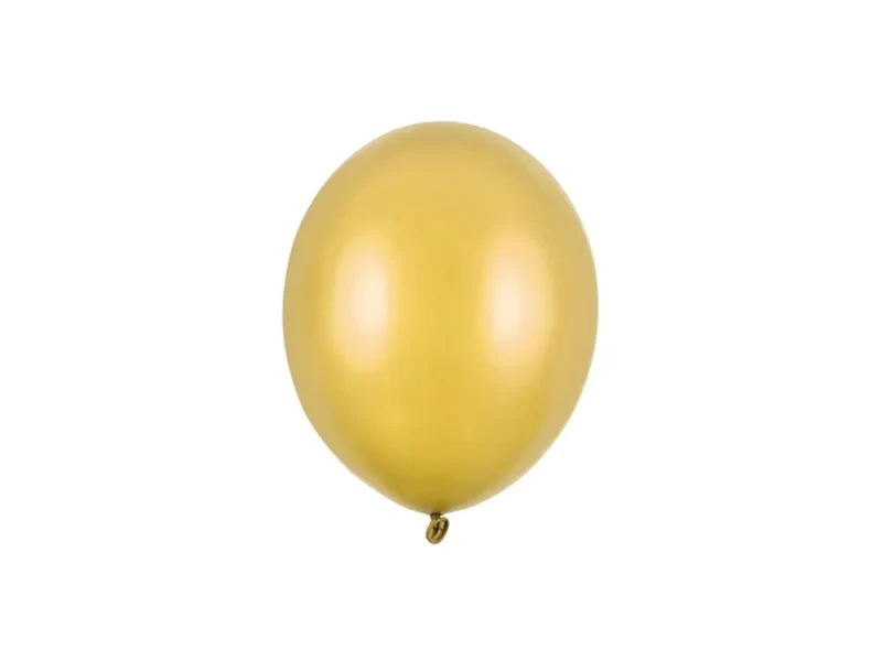 100 Stk. Luftballon Ø12cm "Uni Metallic" | Gold
