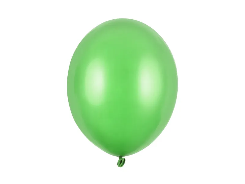 100 Stk. Luftballon Ø30cm "Uni Metallic" | Hellgrün