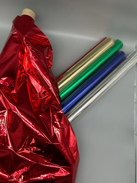 Deko- & Verpackungsfolie metallisch, verschiedene Ausführungen