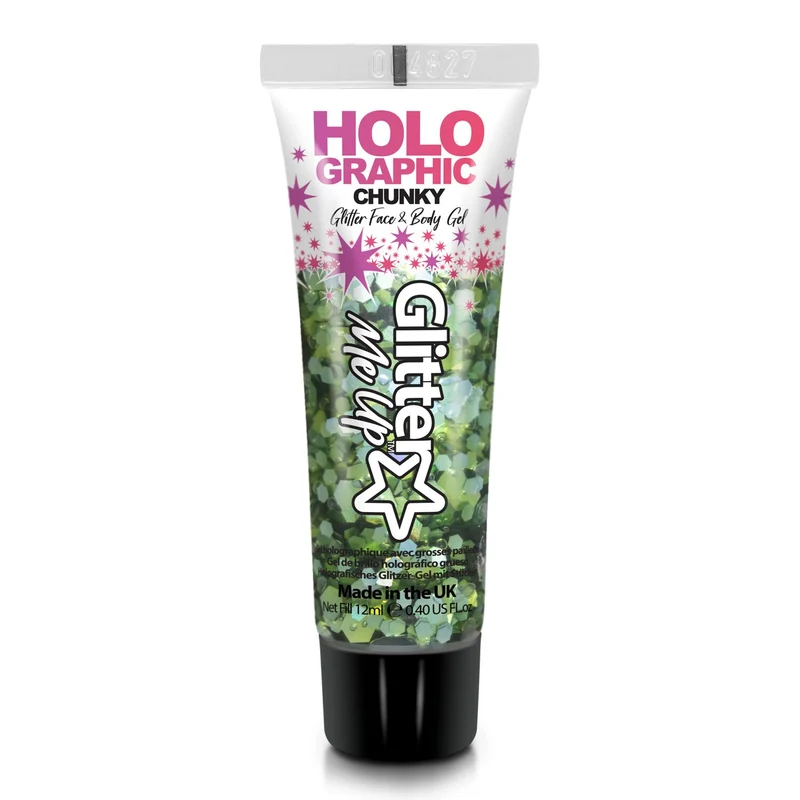 Holographic Chunky Glitter Gel - Make-up 12 ml | Green Envy
