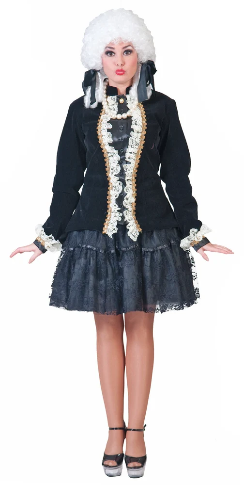 Hochwertige Jacke mit Rüschen - Schwarz Weiß - Gr. 36 38